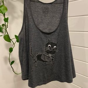 Vans Skeleton Cat w/ Googly Eyes